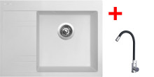 Sinks RIM 650 P Milk + Elasta nerez/černá 